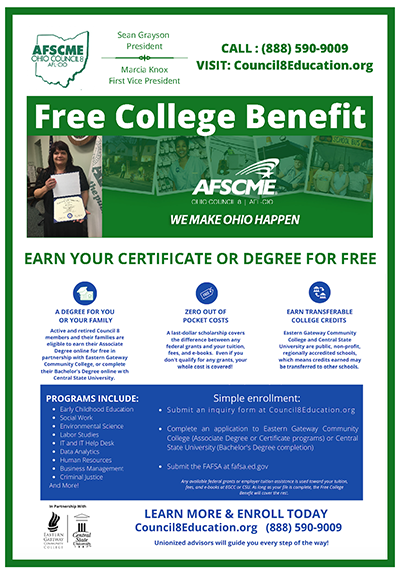 Free College Benefit AFSCME