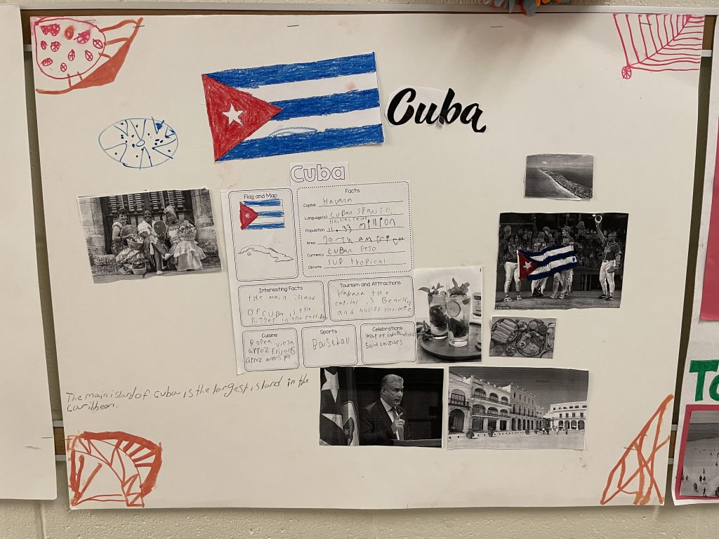 Sign for Cuba.