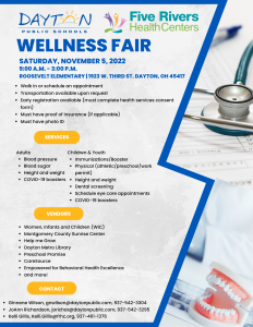 Wellness Fair Flyer. Details in text of post