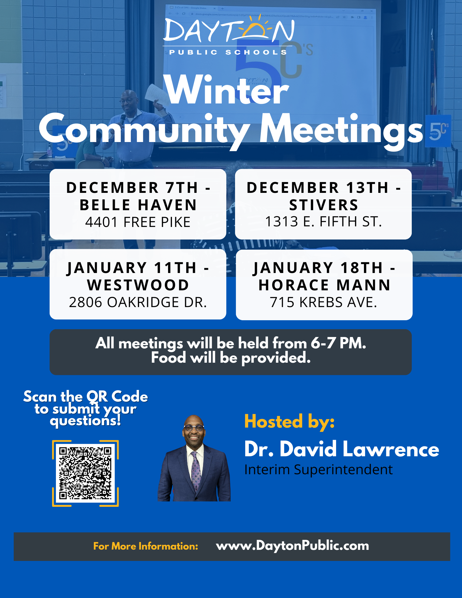 Community meeting flyer